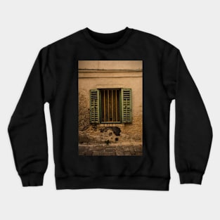 Window in Piran, Slovenia Crewneck Sweatshirt